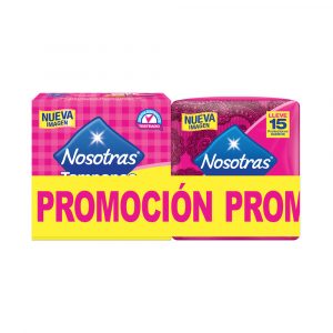 TAMPON NOSOTRAS DIG.REG.10+PROT.M.15 UDS